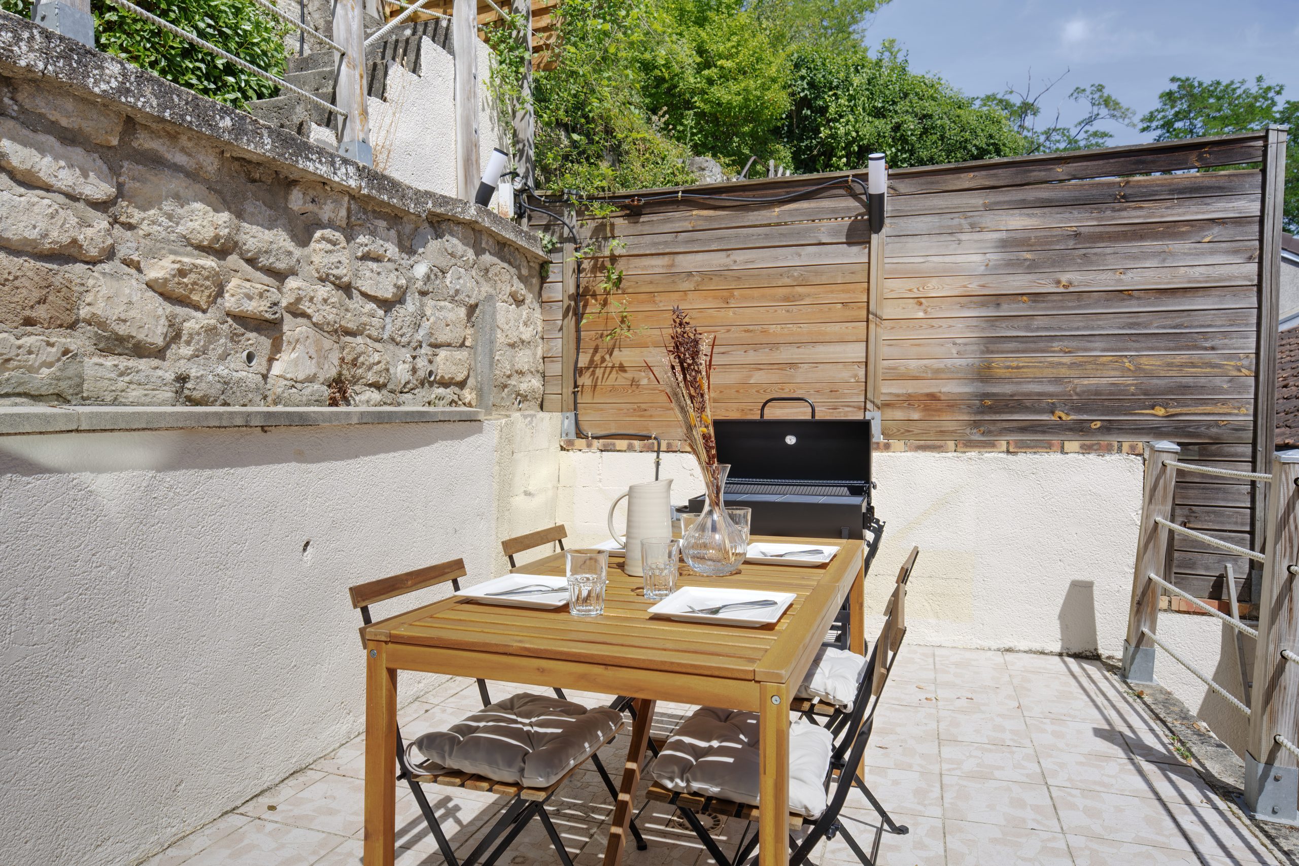 Terrasse gîte Auvers-sur-Oise